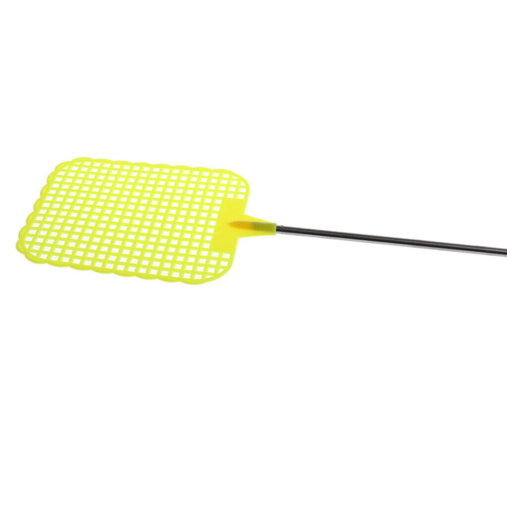 Fly Swatter Extendable Flapper with Long Handle Indoor/Outdoor yellow