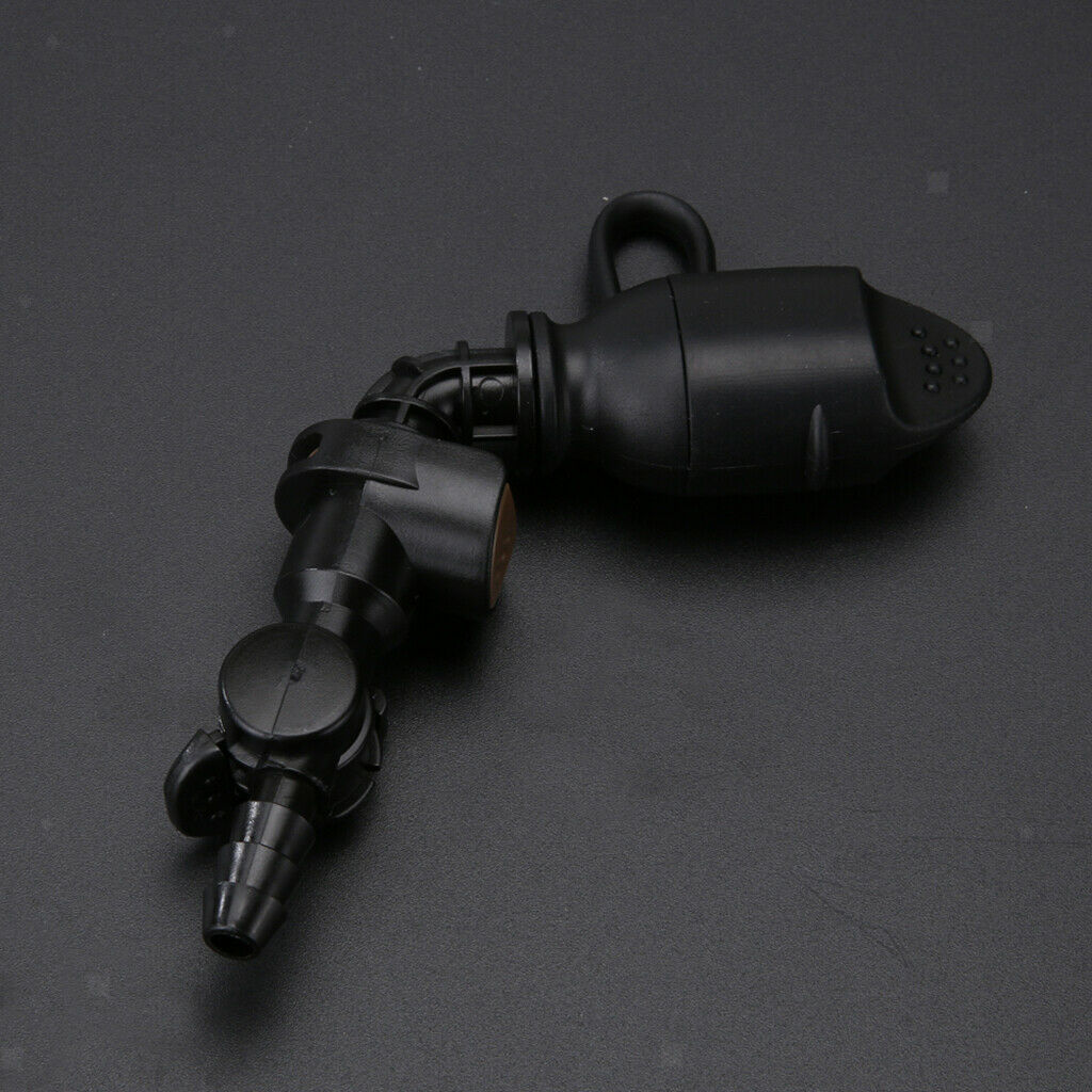 Black Silicone Water Bag Bite Valve Nozzle Outdoor Accessories 90 Degree