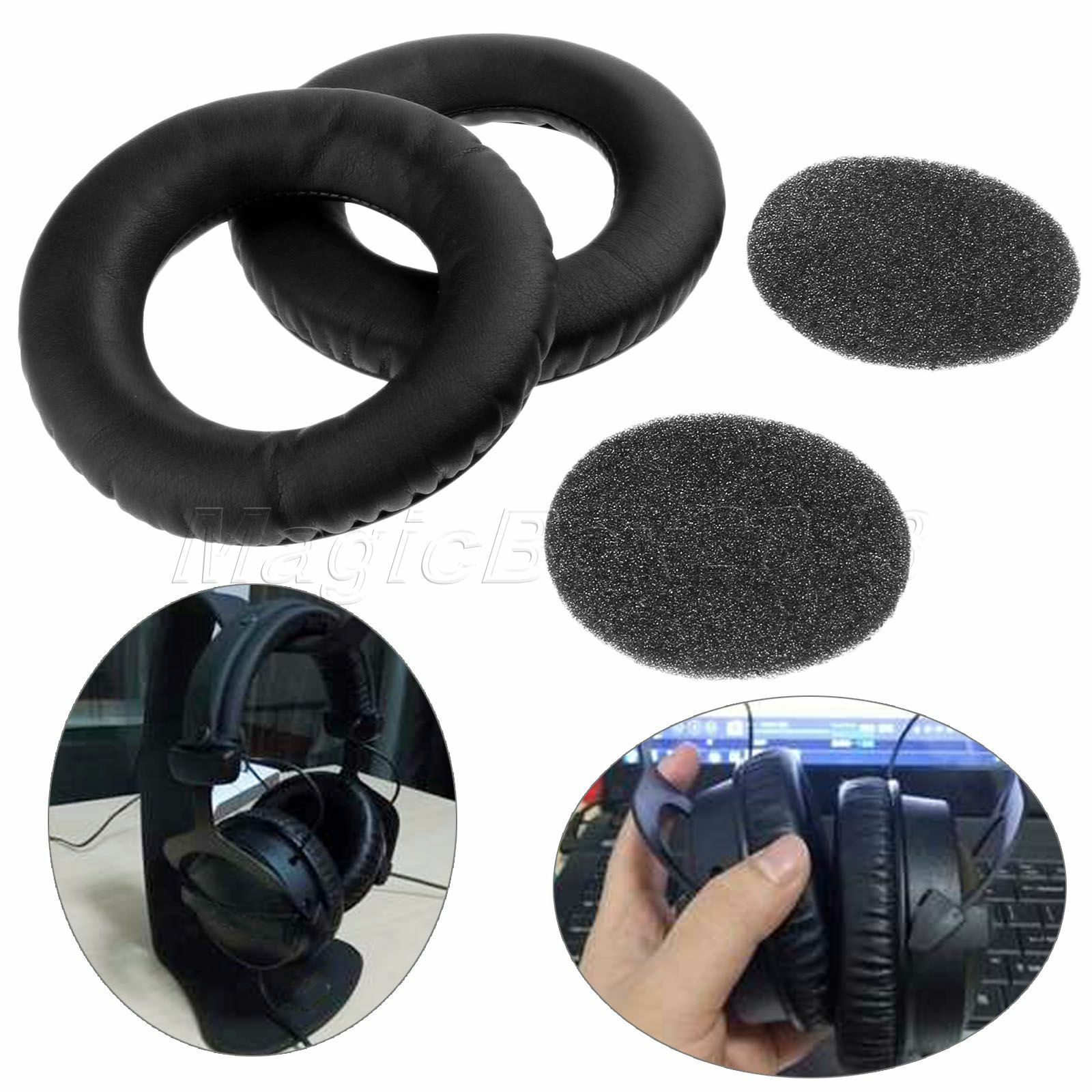Black Foam Cushion Earpads For Beyerdynamic DT880 DT860 DT990 DT770 Headphones