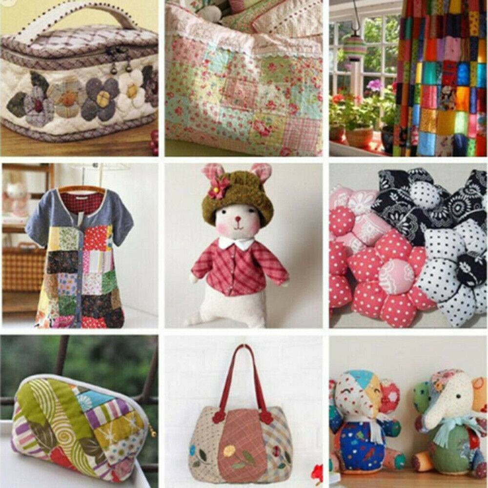 100 X DIY Assorted Pre Cut Charm 10X10cm Cotton Squares Quilt Fabric Quarter