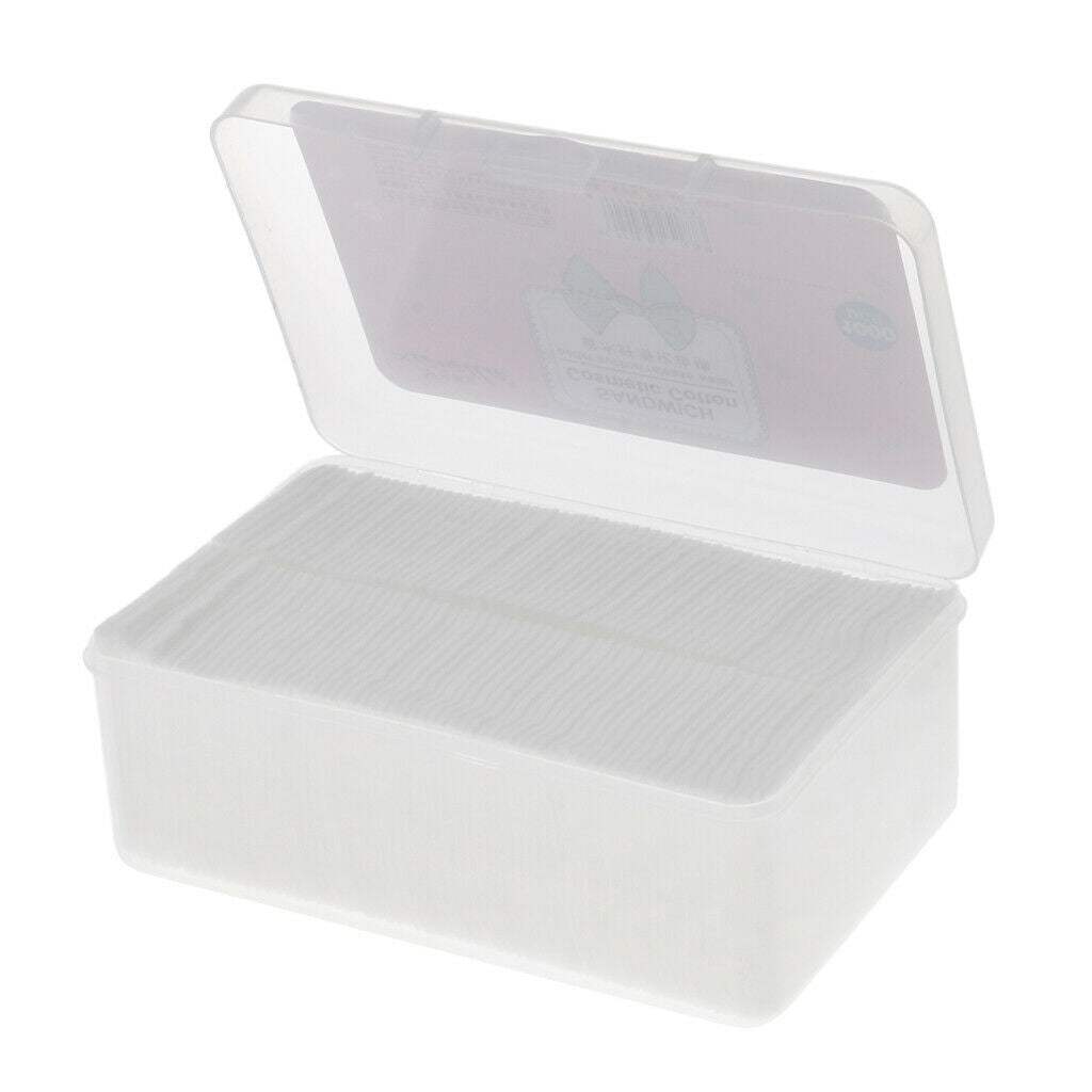 1000 Pieces / Set of Make-up Cotton Pads Squares, Facial Cleansing Tissue, Art