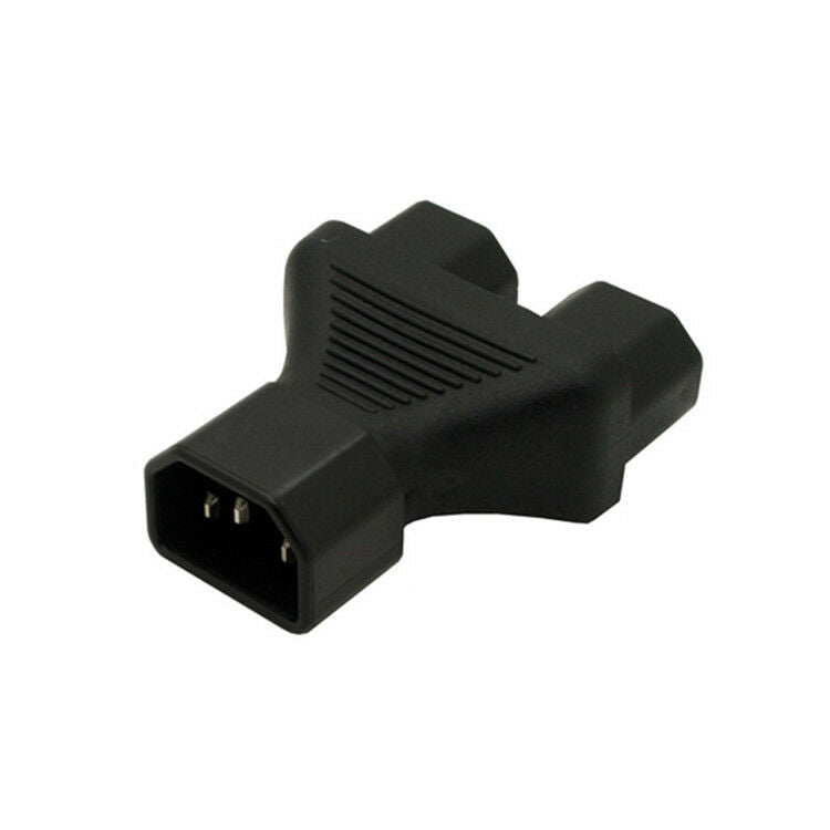 1PCS IEC320 C14 to C13 Splliter Adapter Durable construction 250V 10A 125V 15A
