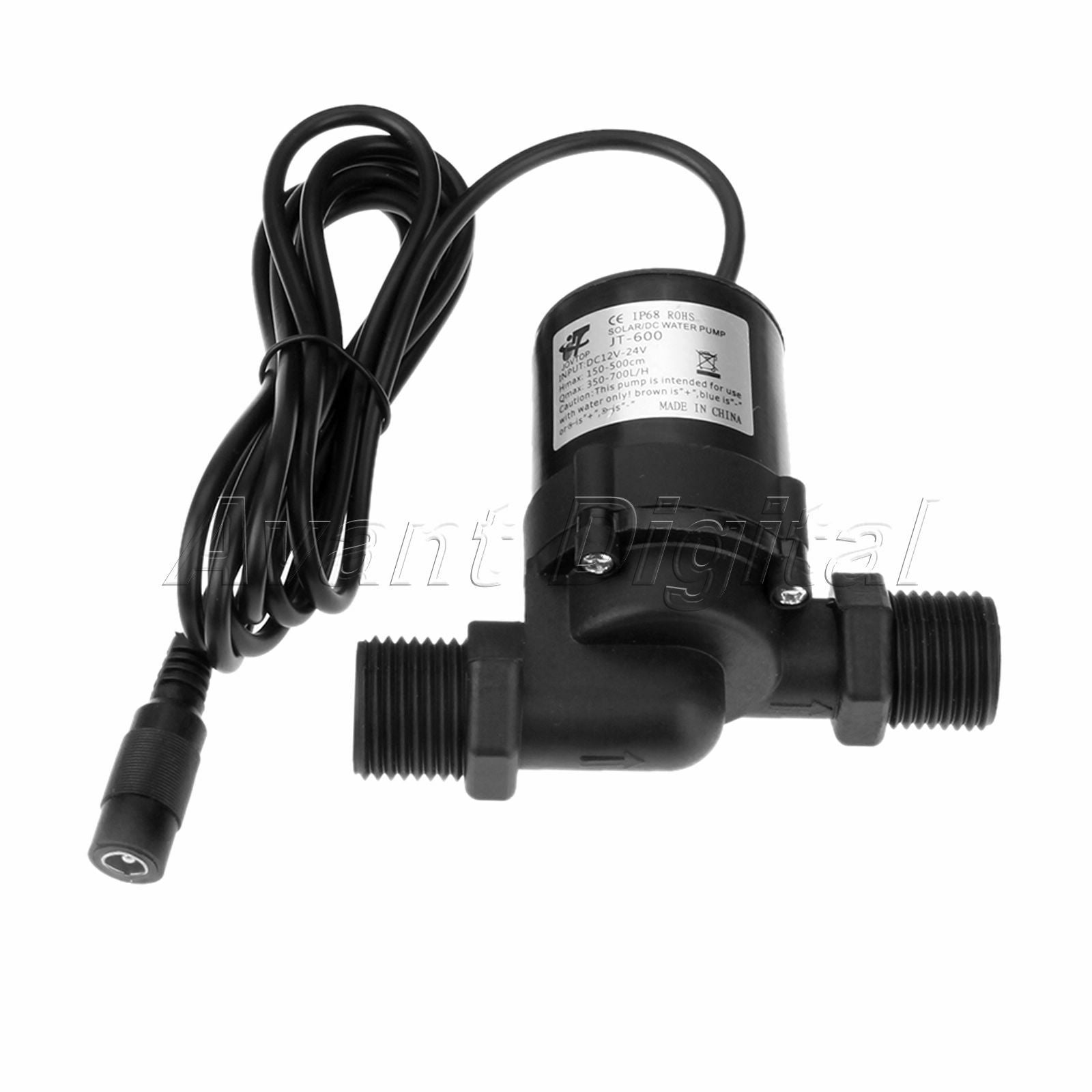 1Pc DC 12-24V 1000L/H Water Circulation Pump Brushless Motor Water Fountain Pump