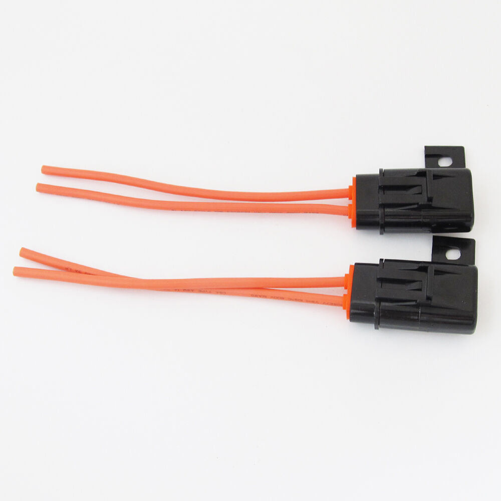 10pcs Blade Fuse Holder 12AWG HQ In Line Waterproof Snap Lock for Car/Boat/Truck