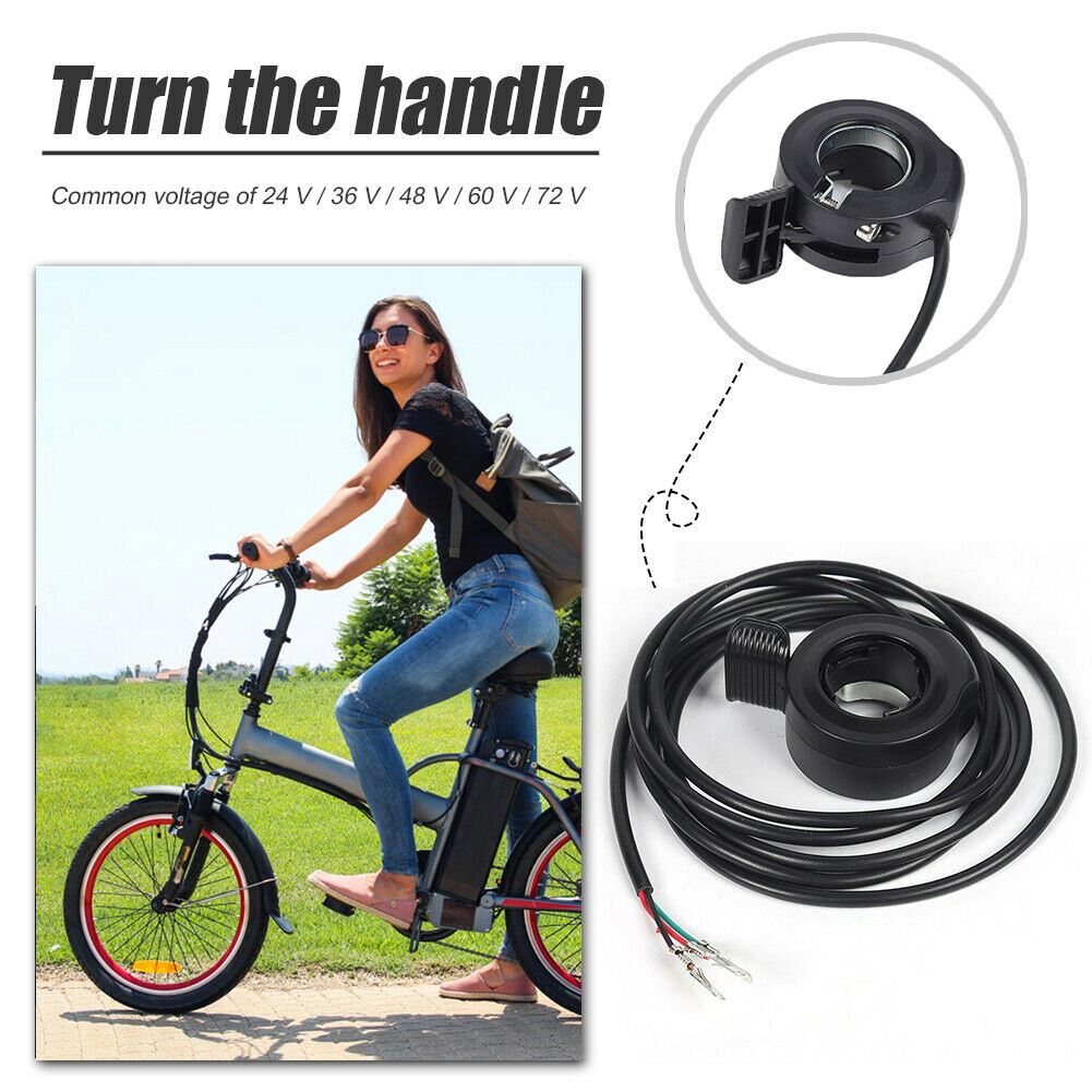 Left Right Thumb Throttle Speed Control Finger Switch for Electric Bicycle Bikes