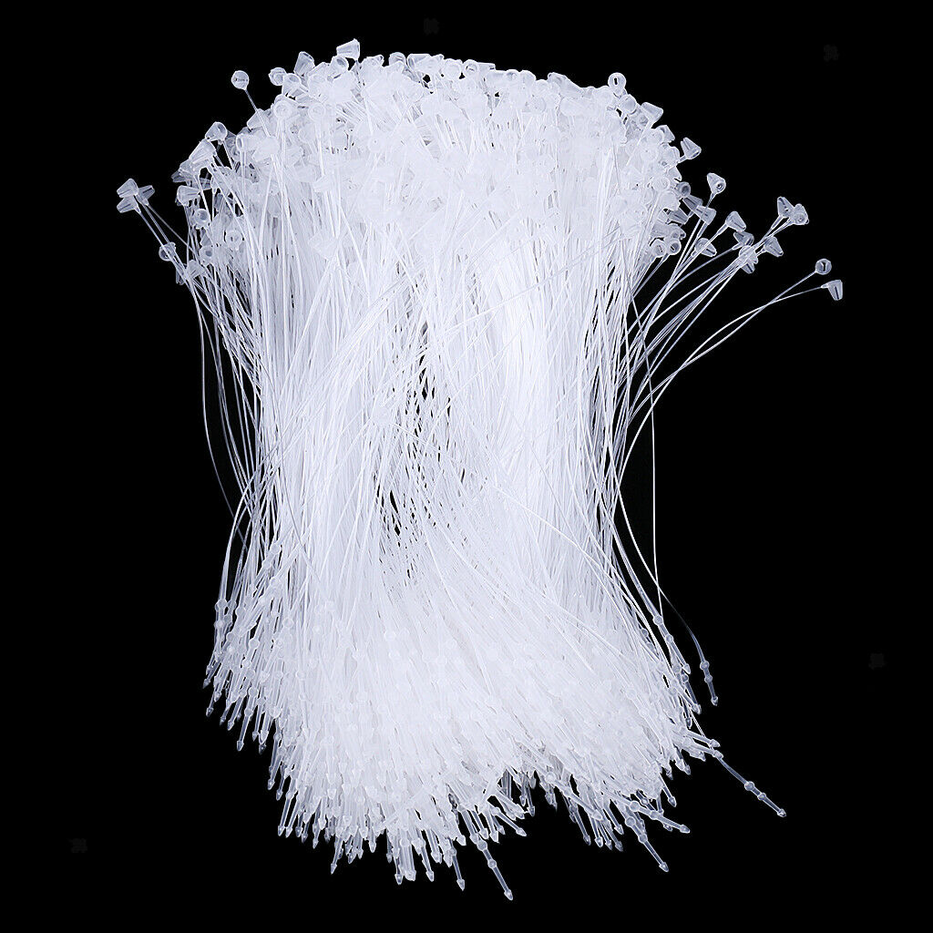 1000 Pieces Clear Hanging Tags String Tagging Supplies 130mm Length