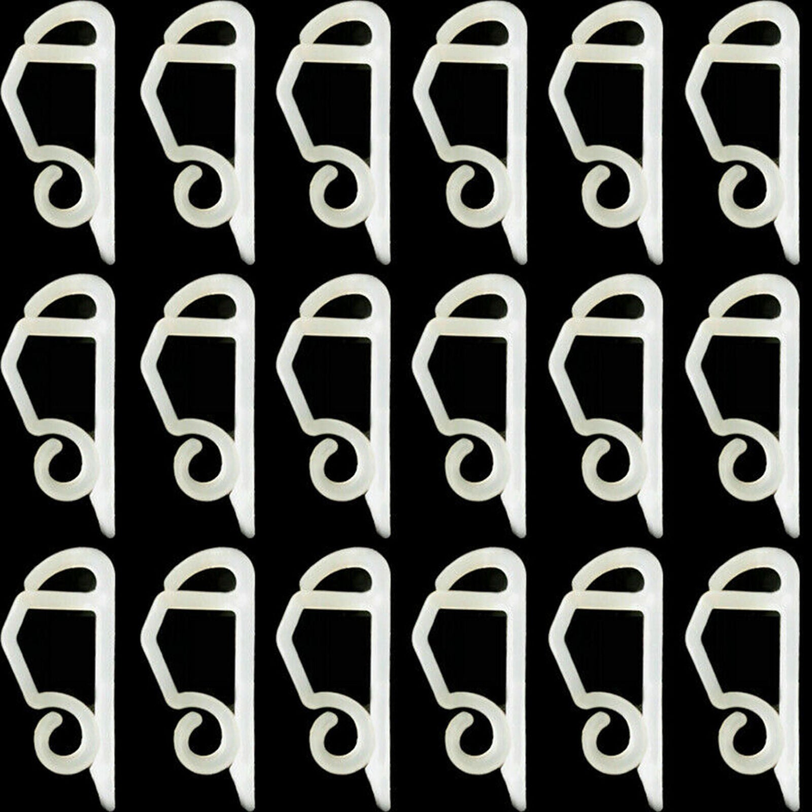 100 x Gutter Hang Hooks Clips For Christmas Xmas Decoration Outdoor Lights Fairy