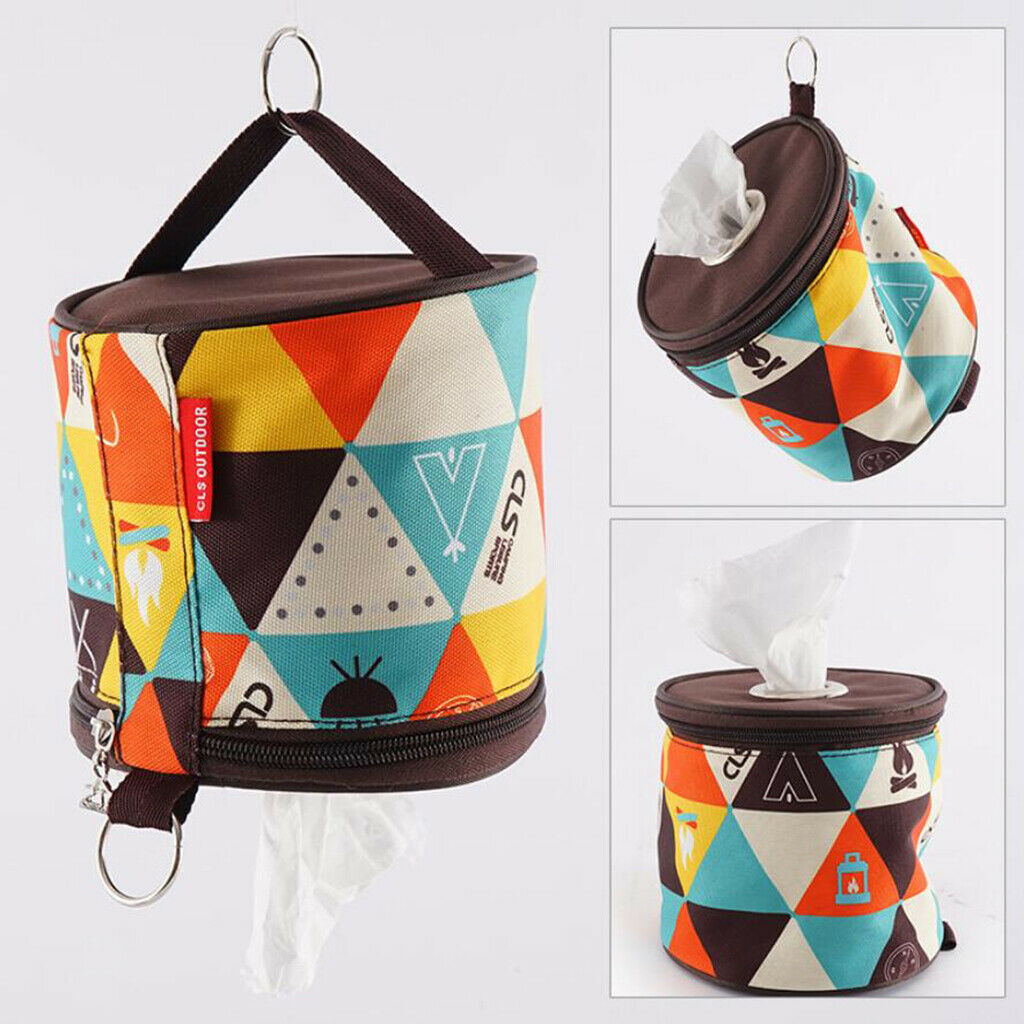 2Pcs Camping Toilet Paper Tissue Hanging Holder Box Case for Outdoor Car