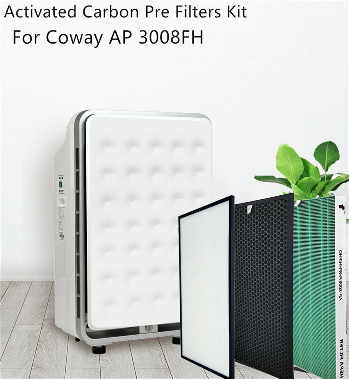 For Coway AP 3008FH Air Purifier Multifunctional Activated Carbon Pre Filters