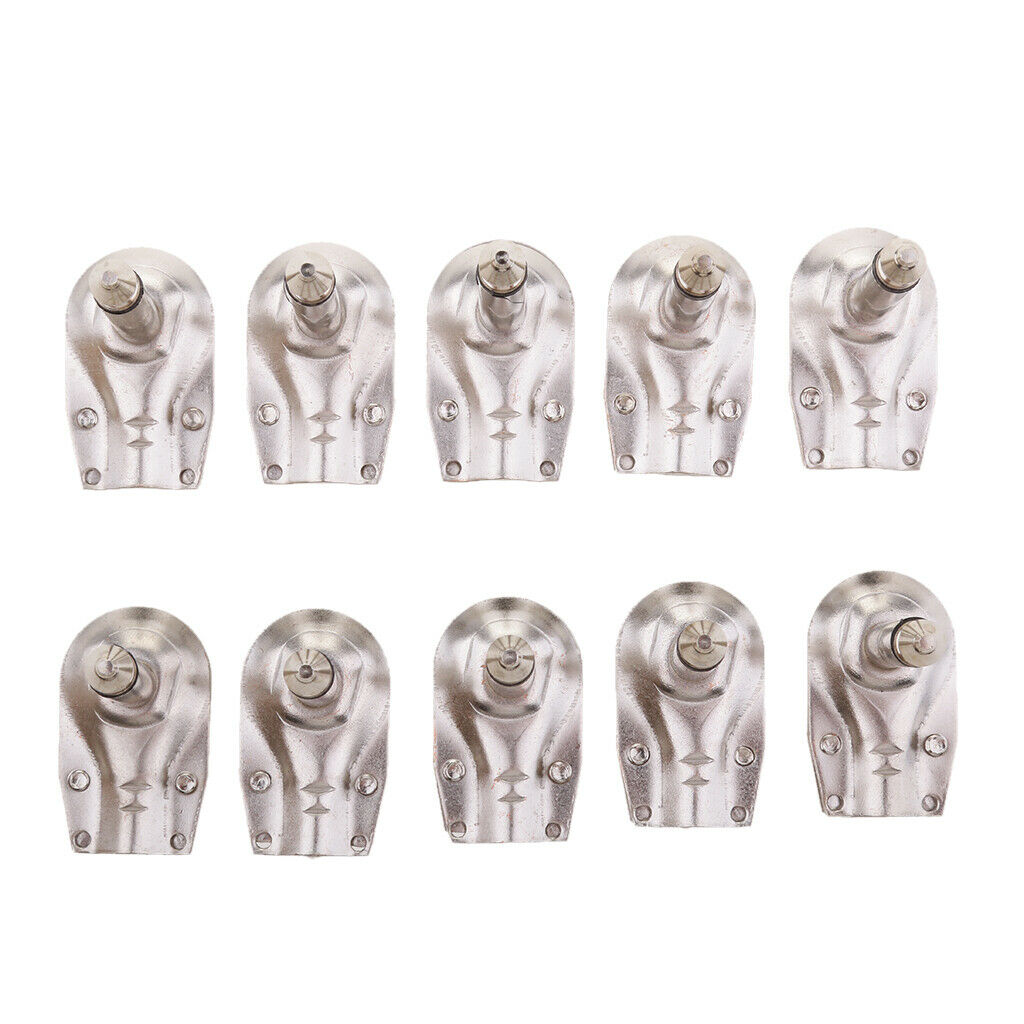 6.35mm 1/4" Right Angle Male Mono Plug Guitar Audio Connector 10pcs