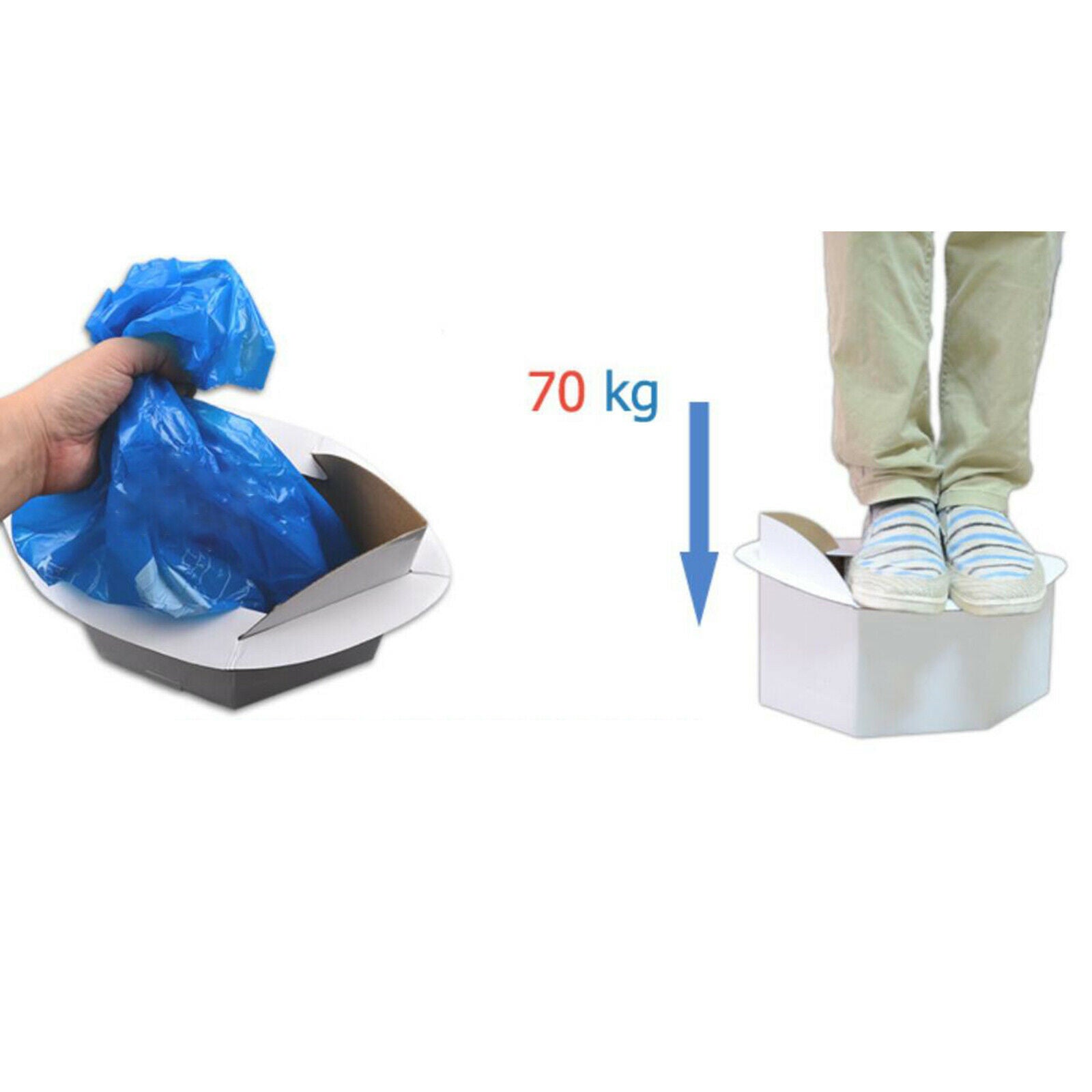 Sturdy Portable Toilet Seat Car Hiking Mobile Toilet Folding Potty Toilets