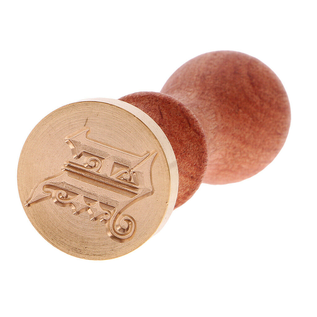 Stylish Initial Wax Seal Stamp Envelope Invitations Label Capital Letter #A