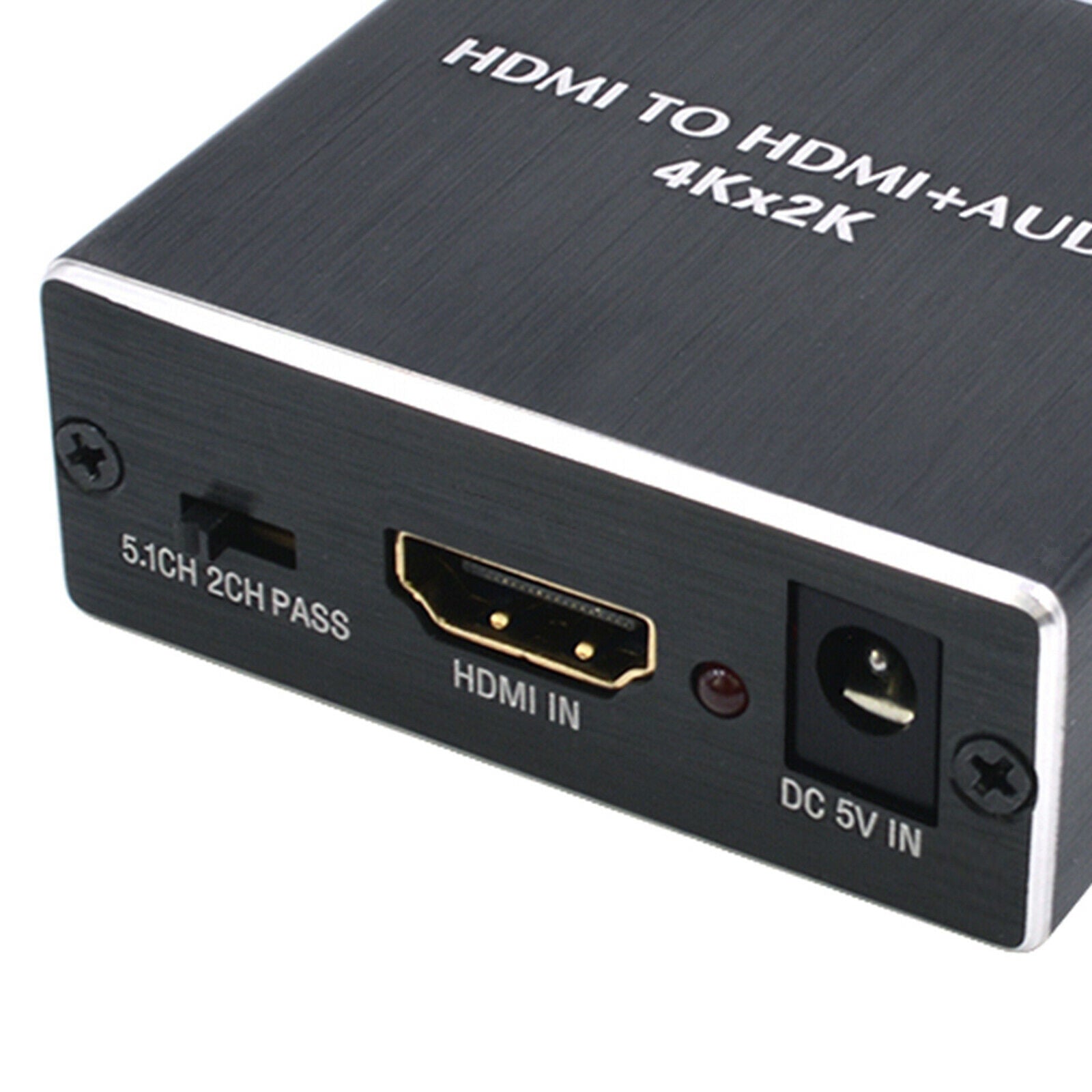 to Audio Extractor Splitter SPDIF Audio Output 5.1CH 2CH Pass