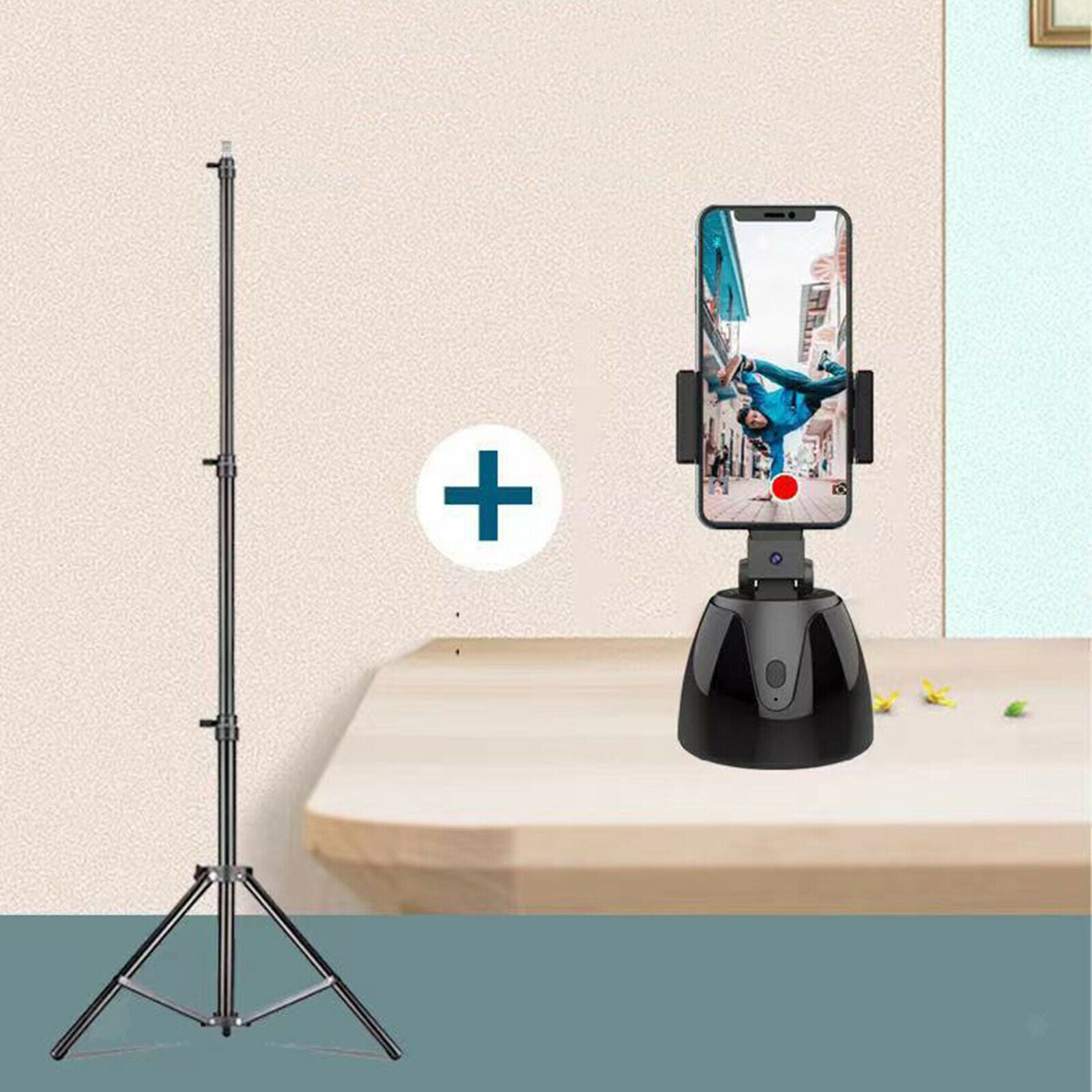 Auto Face Tracking Holder Selfie Stick Vlog Shooting Support IOS & Android