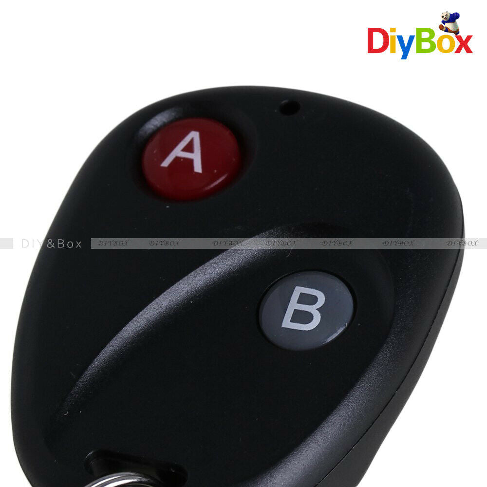 315 RF Wireless Remote Control Transmitter 2 Key Black For Garage Gate Door