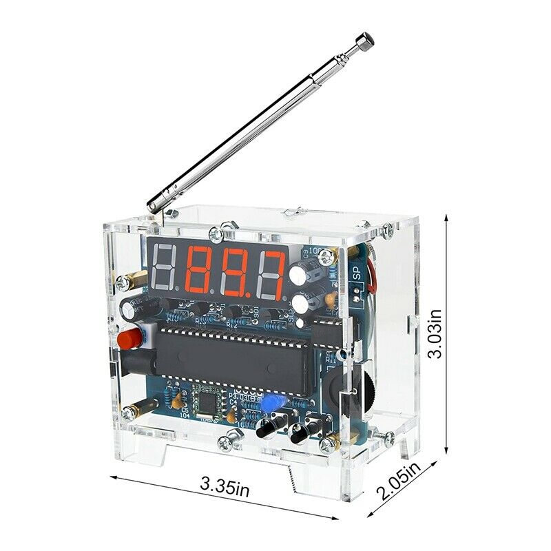 DIY Radio FM Receiver Kit Digital Radio 76MHz-108MHz Adjustable Wireless ReceiP6