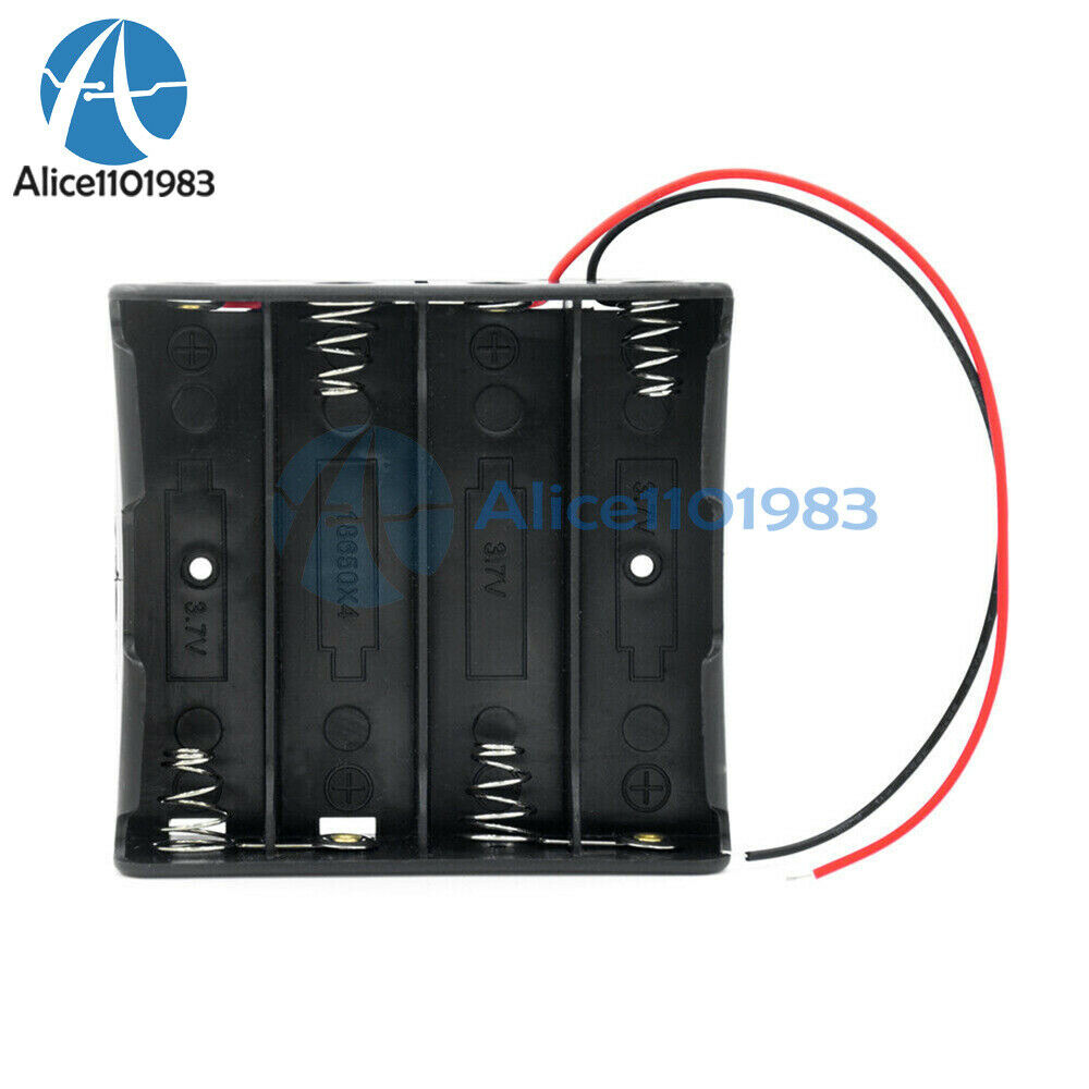 Battery Holder Box Case DIY For Battery Packs with Wire For 4x 18650 Cells Cases