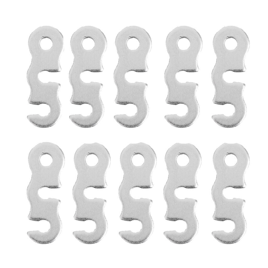 10pcs Tent/ Awning Guy Line Runners Guyline Rope Lock Tensioners Camping