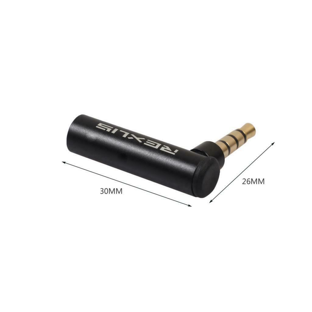 3.5mm Male to Female Audio Adapter AUX Angled Headphones Connector .
