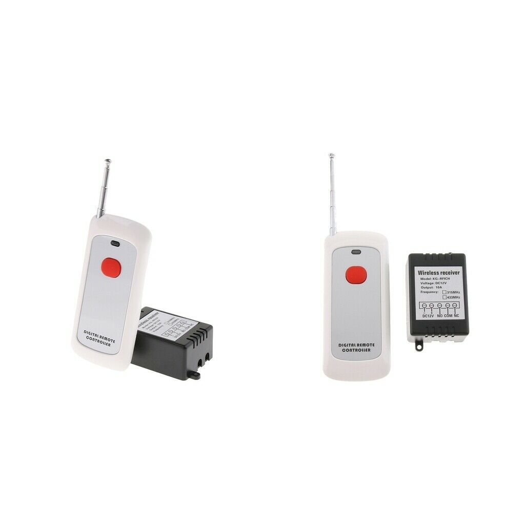 2pc DC12V 1000M Wireless Remote Control Switch Remote Controller for Lights