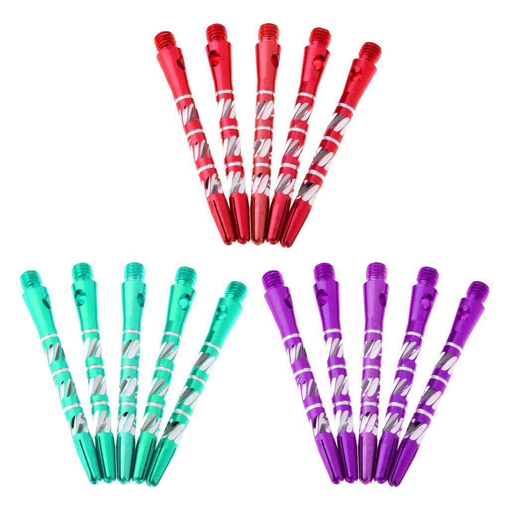 15pcs 50mm Darts Shafts Stem Aluminum Alloy Rod Thread Pole Accessories