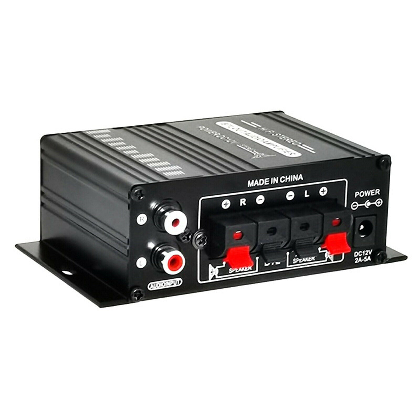 12V 2A Stereo Amplifier Audio 3.5mm AUX Speakers for Car Small Portable Home