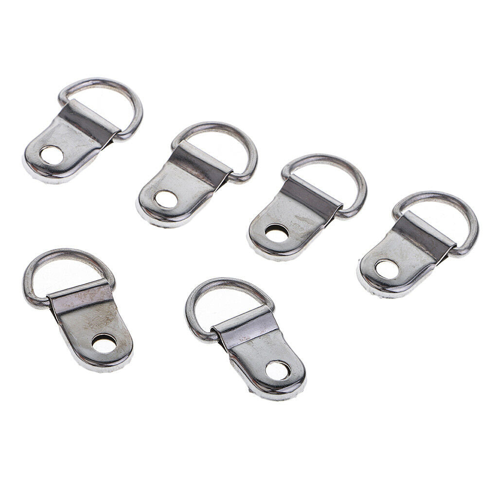 100 x Picture Frame Hanger Heavy Duty D Ring Hanging for Home Decor 2.5x1cm