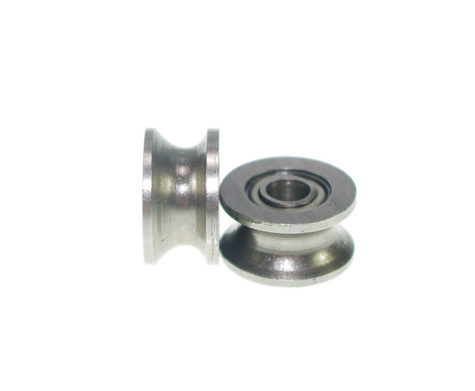 (10) 4x16.5x7.1mm 634UU 4mm U Groove Guide Pulley Sealed Rail Ball Bearing