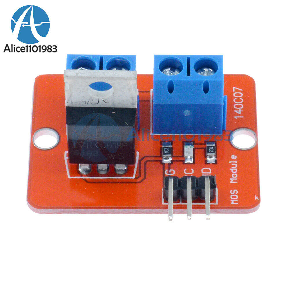 2PCS MOSFET Button IRF520 MOSFET Driver Module for Arduino ARM Raspberry pi