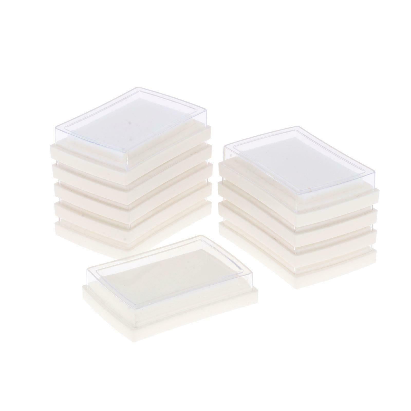 10pcs Blank No Color Stamp Pad Craft Ink Pad Scrapbook Painting Card Making