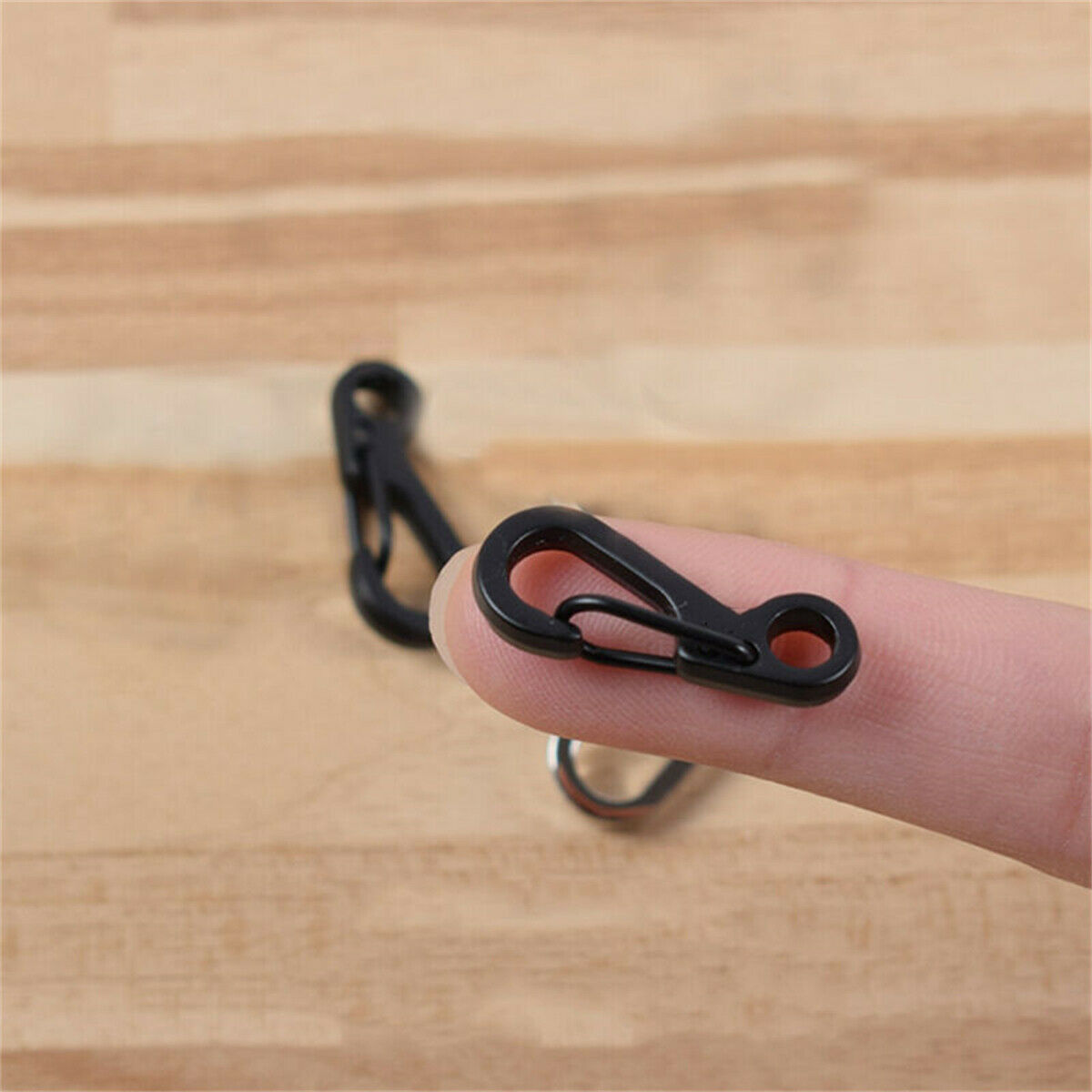 30PCS Zinc Alloy Mini Heavy Carabiner Key Chain Snap Hook Clip Outdoor Camping