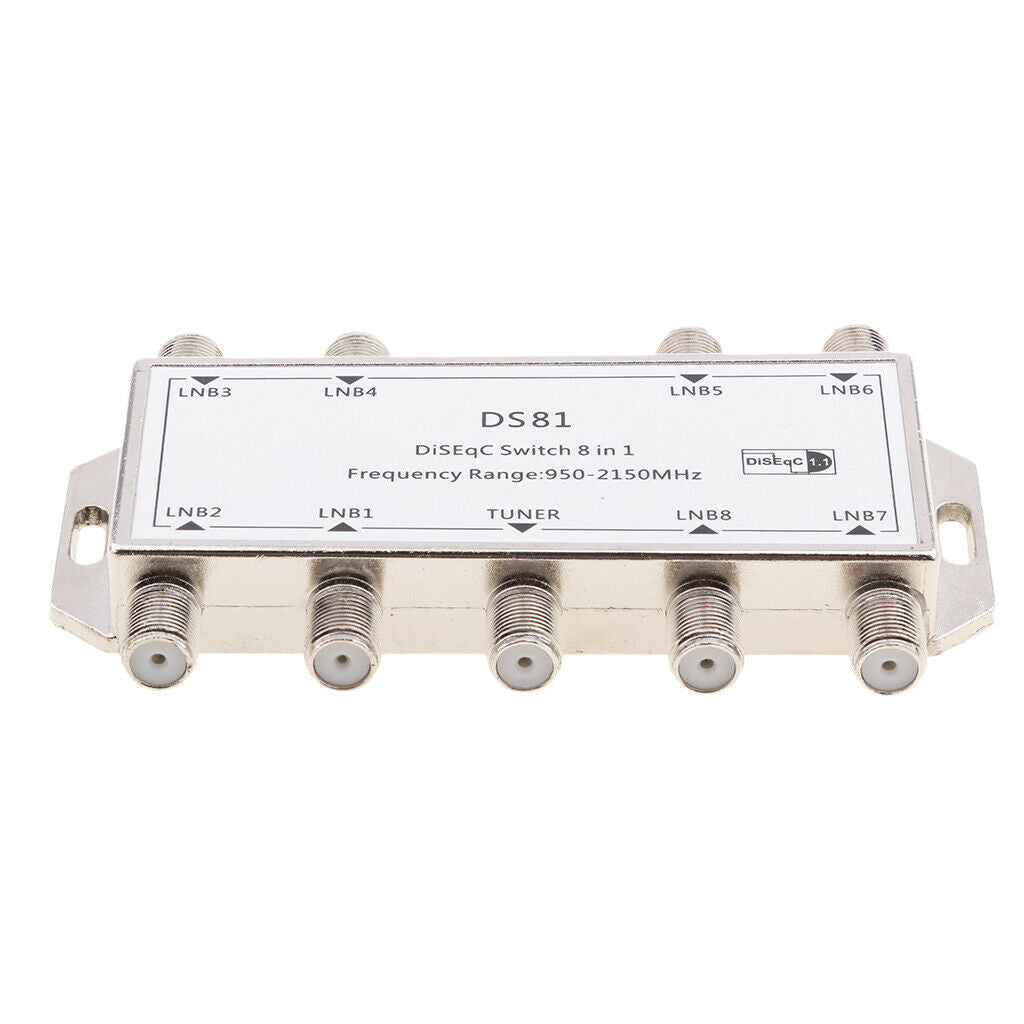 8x1 Diseqc Switch 8 Satellites in 1 Output Waterproof