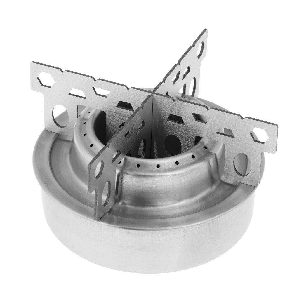 Picnic Alcohol Stove Spirit Burner Base with holder outdoors