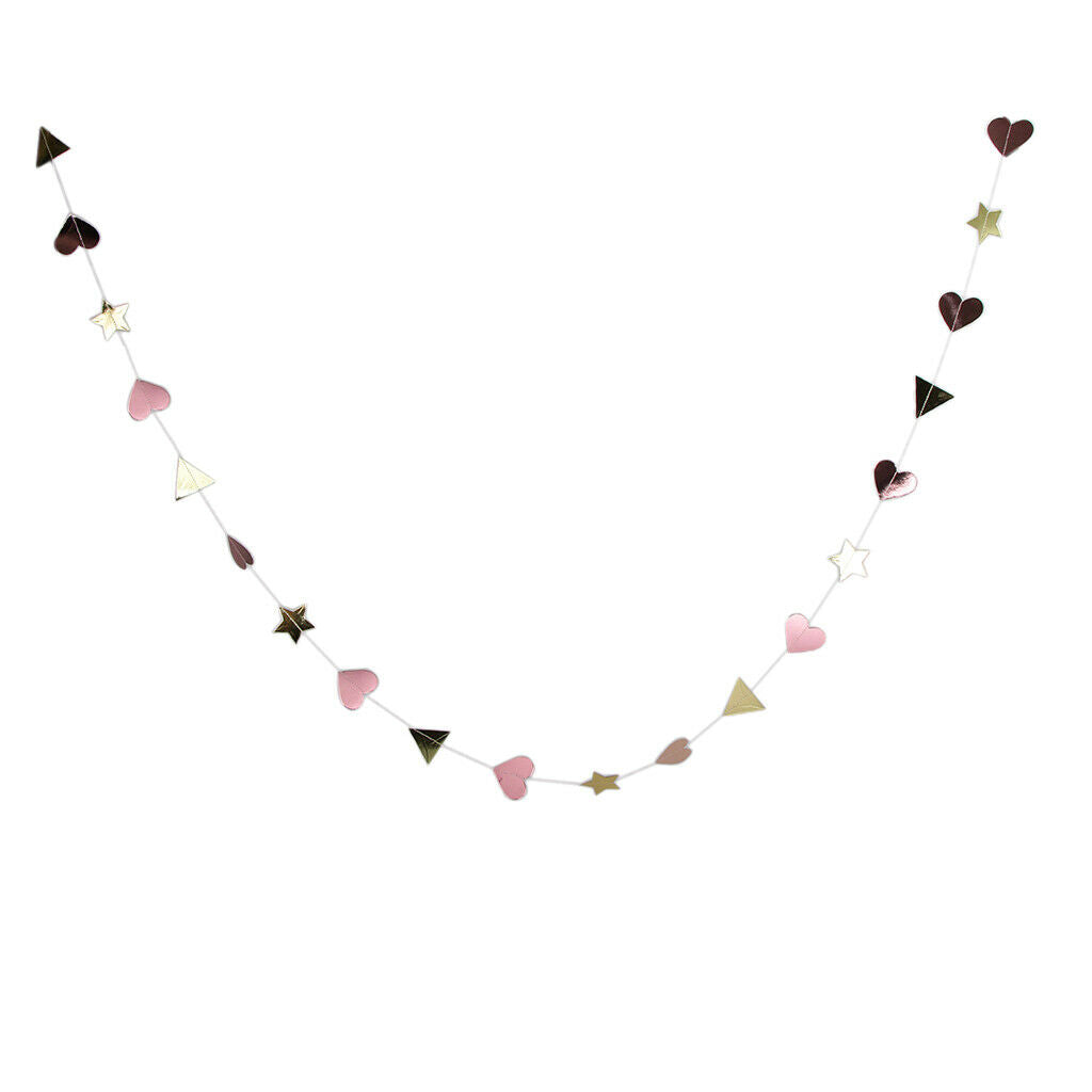 Paper Garland Bunting Banner Hanging Decoration for Wedding Birthday Party 6