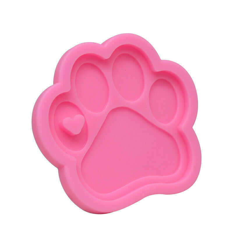 Bear Paw Crystal Silicone Mold DIY Epoxy Casting Keychain Jewelry Pendant Craft