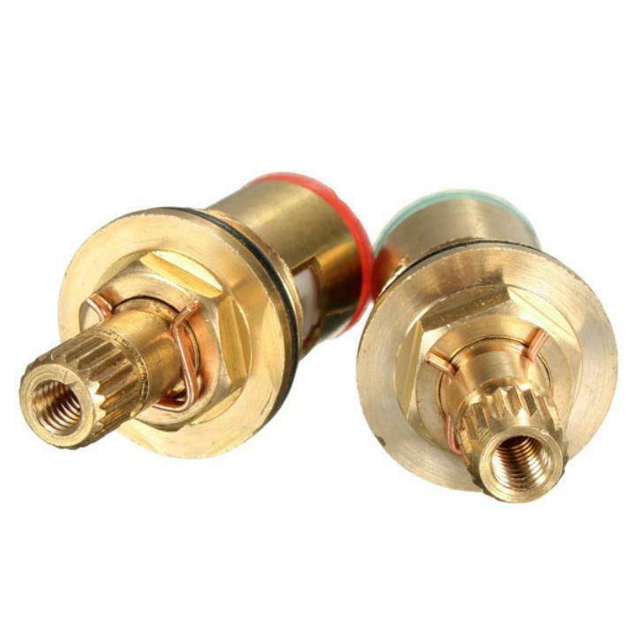 2 X Standard 1/2 Ceramic Faucet Cartridges Turn Quarter Valve Disc Inner Tap