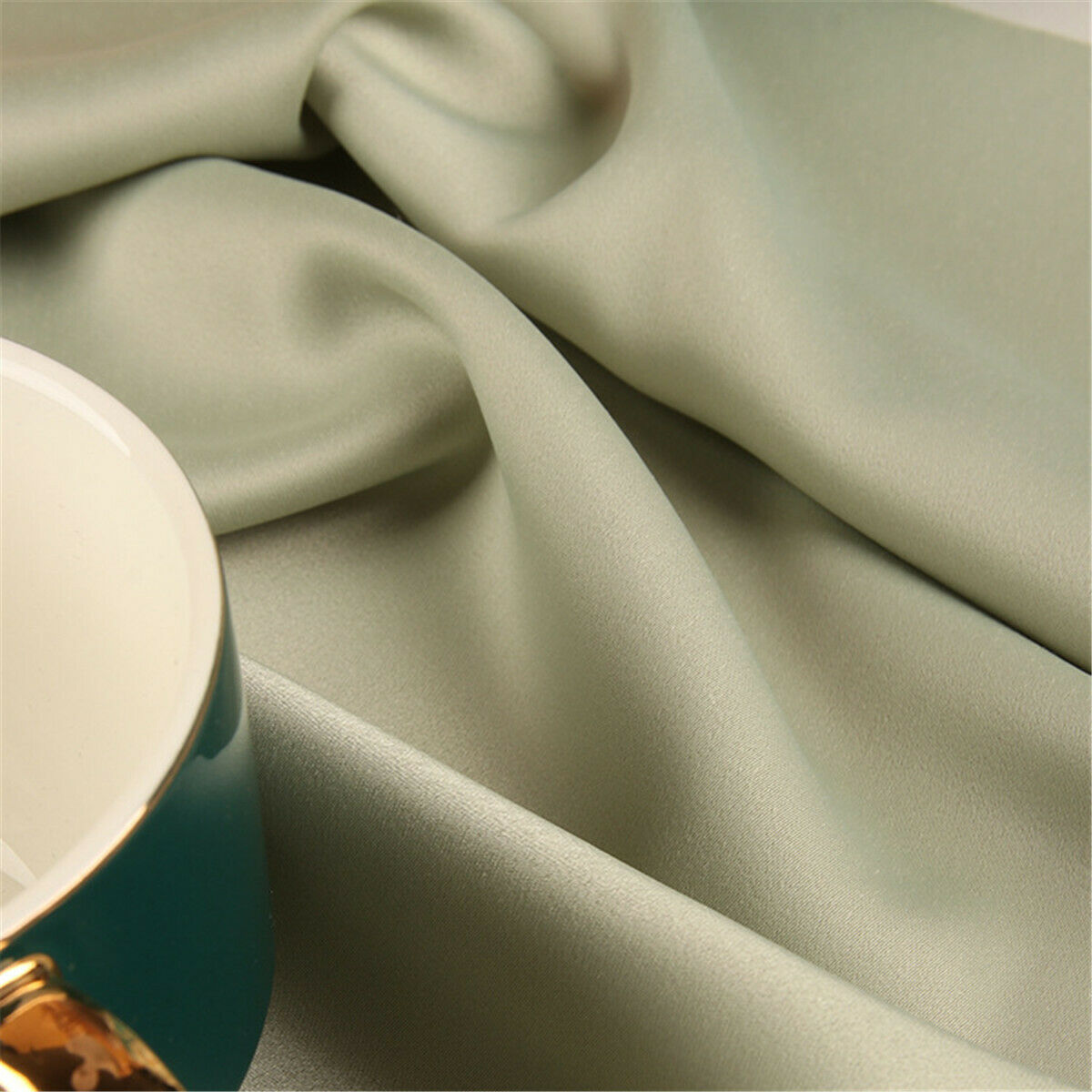 100*150CM Acetate Wall Satin French Shirt Dress Clothing Fabric Embroidered DIY