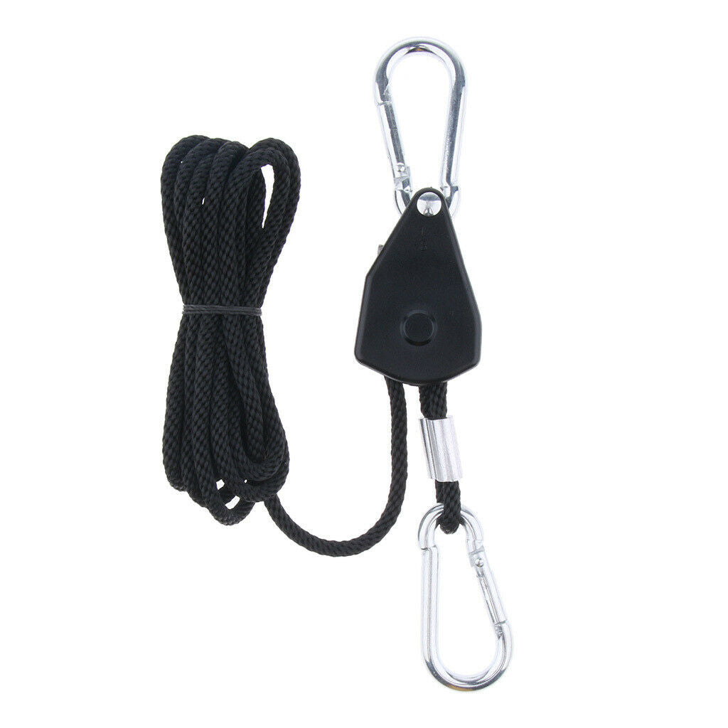 Set of 2 1/8 Inch Rope Ratchet Clip Hanger Metal Tent Canopy Tensioners