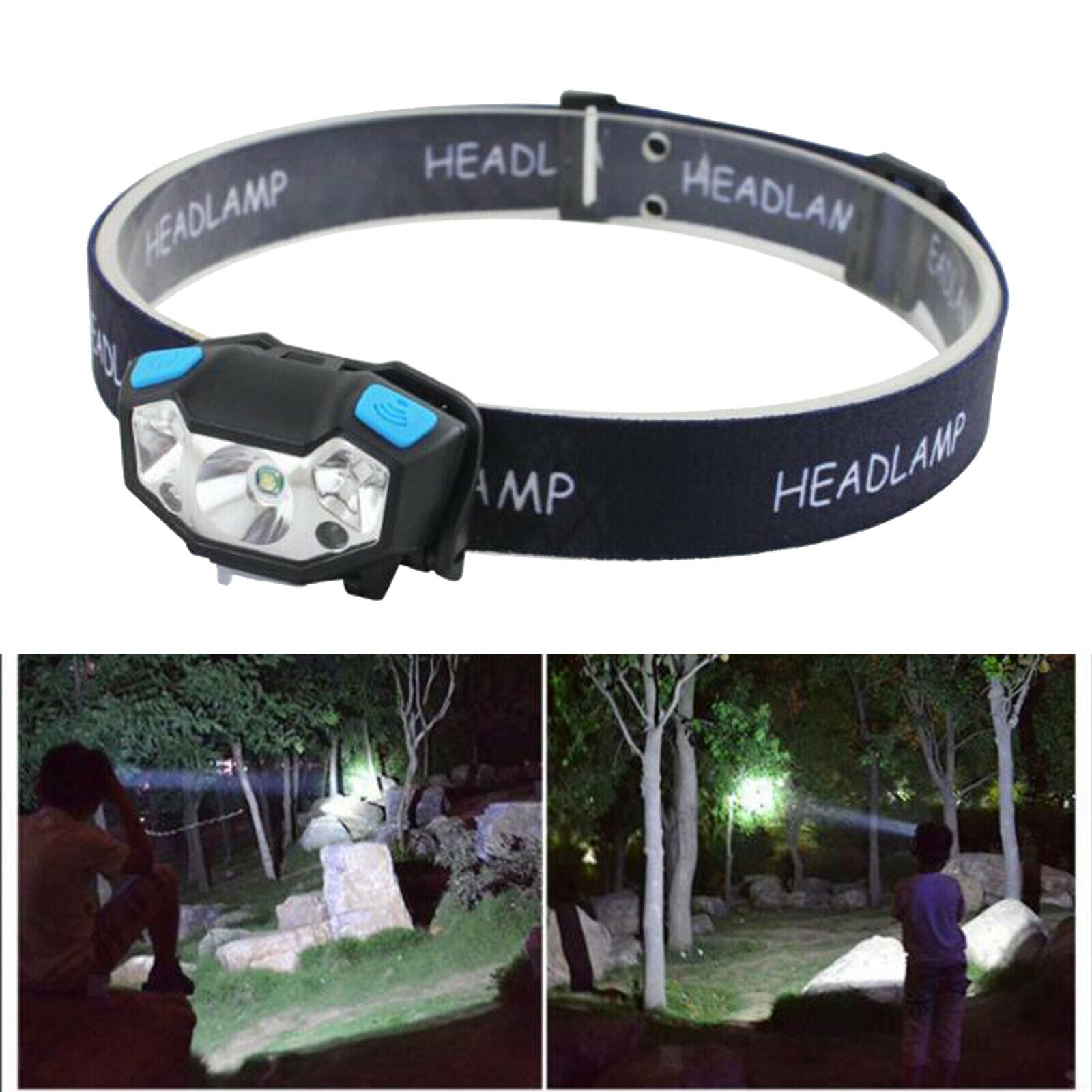 LED Headlamp Headlight Flashlight Head Torch Camping Outdoor Waterproof