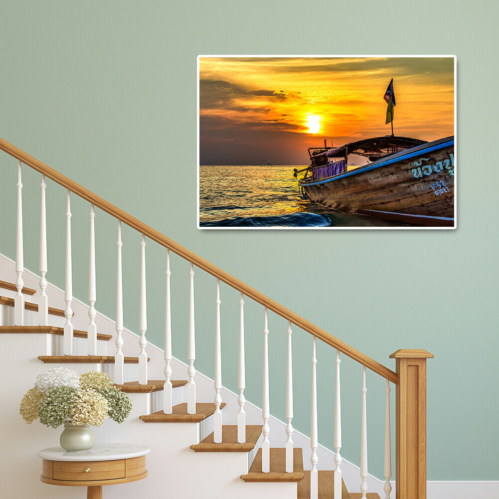 1000 Pieces DIY Paper Jigsaw Puzzle Boat Picture Toys for Reduce Stress @