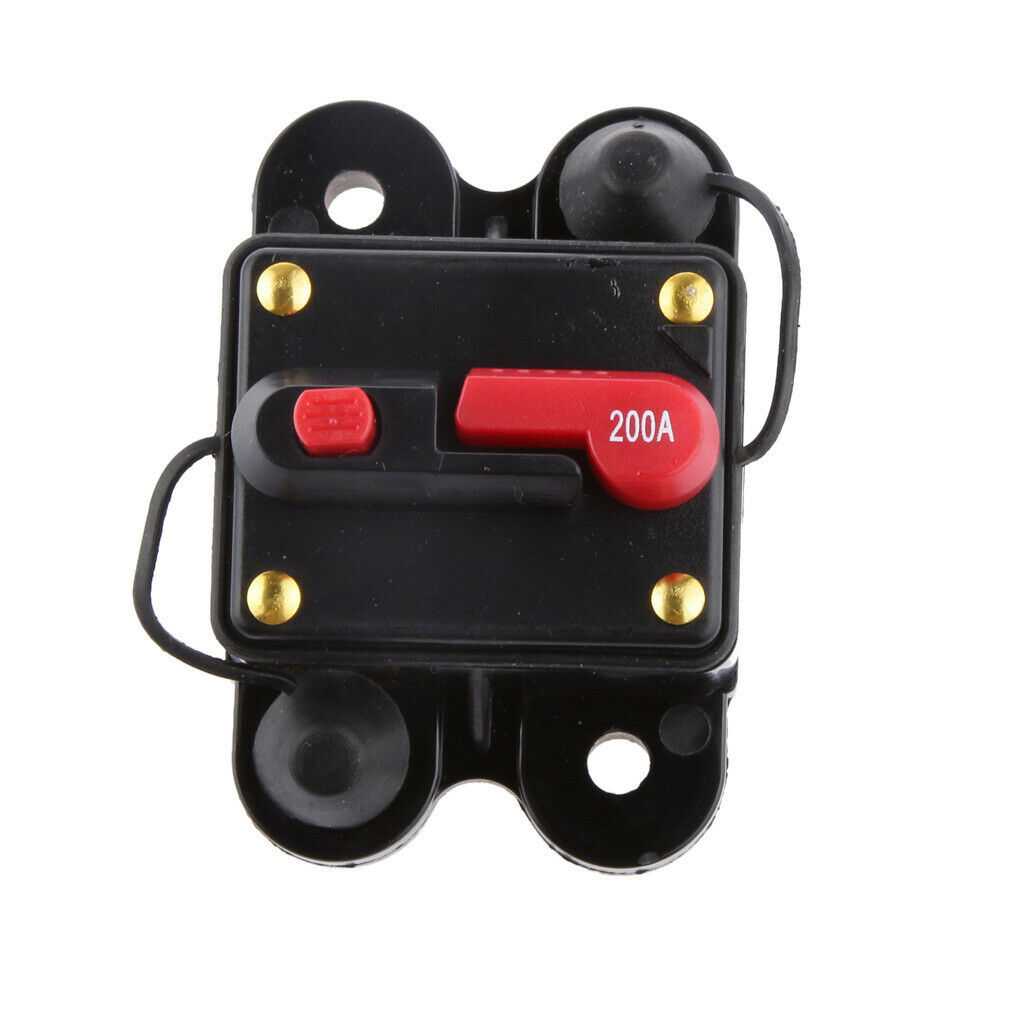 200 Amp Manual Reset Circuit Breaker 12v/24v Car Auto Boat Fuse Stereo Audio
