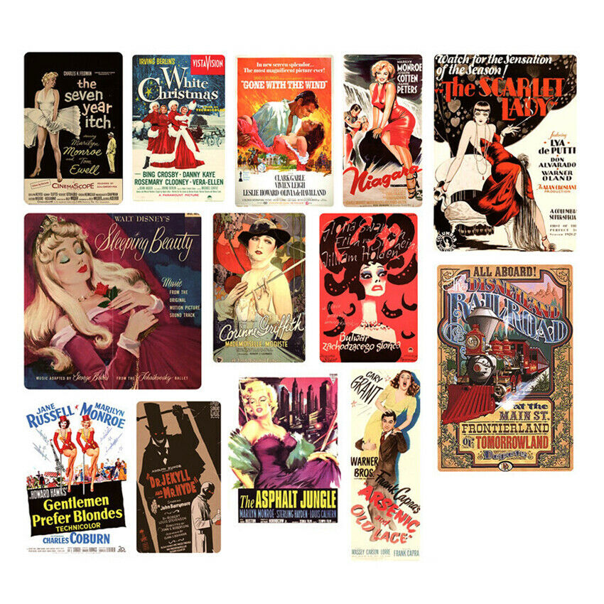 46PCS Mixed Classic Movie Stickers For Phone Laptop Luggage Skateboard Decals