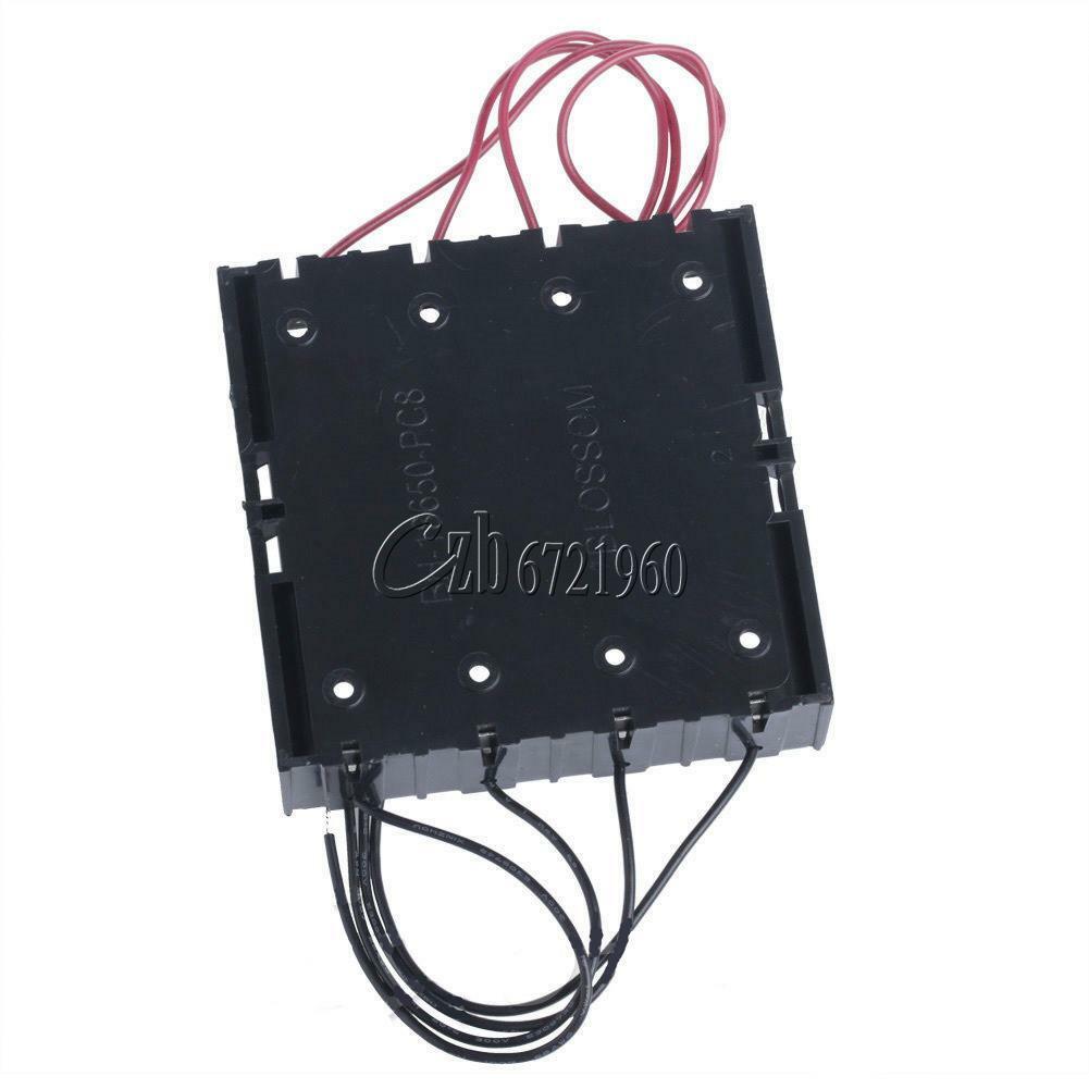 Plastic Battery Case Holder Storage Box For 4x 18650 Rechargeable Battery