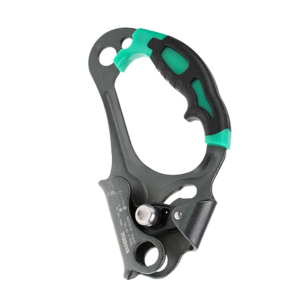 2pcs Tree Rock Climbing Left Right Hand Ascender Riser 8-13mm Rope Clamp Set