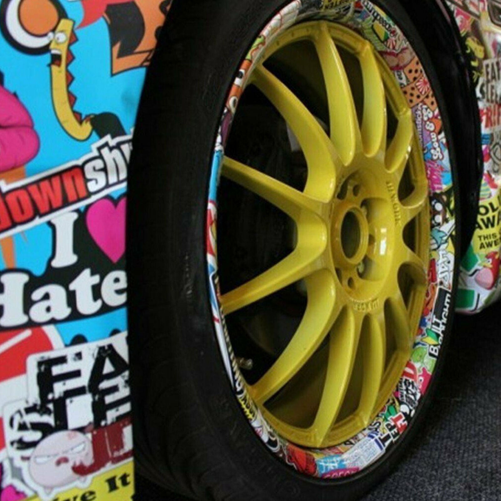 110Pcs Cute Pink Stickers Bomb Waterproof Skateboard Luggage Laptop Vinyl Decals