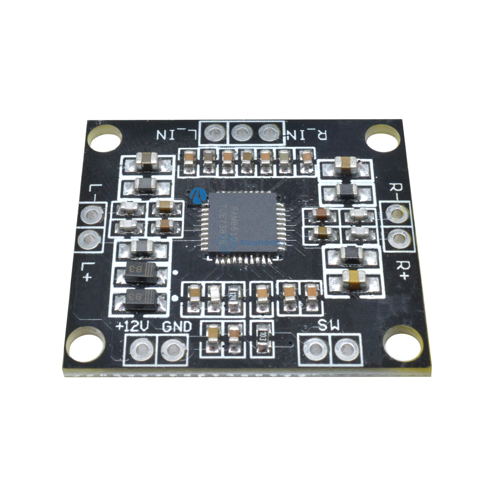 2PCS 12V PAM8610 2*15W Digital Dual channel Stereo Class Amplifier Board