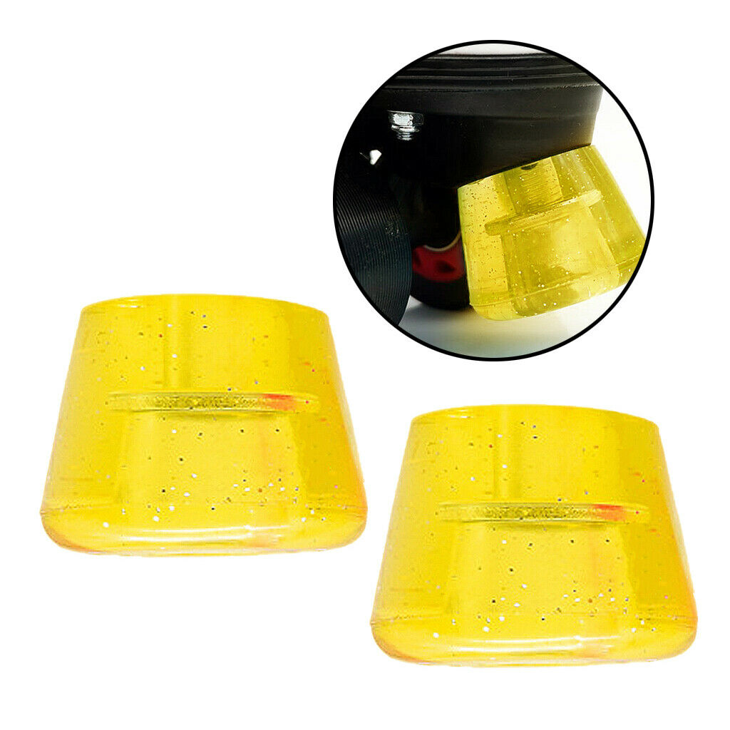 2x Durable Rubber Skates Top Stopper Anti-slip Skate Brake Block Training