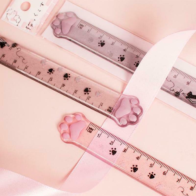 1PC Clear Acrylic Straight Ruler 15cm Clear Ruler Scale Ruler for Students