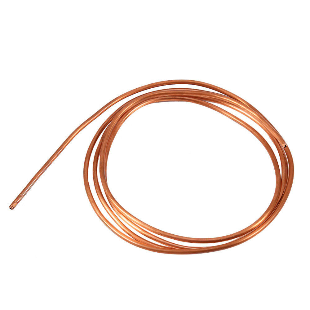 2M Soft Microbore Copper Tube Pipe OD 4mm x ID 3mm For Refrigeration Plumbing