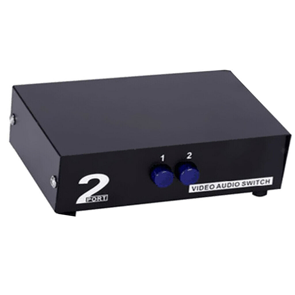 2 way cinch audio video selector switch switch box A / V multi-input /
